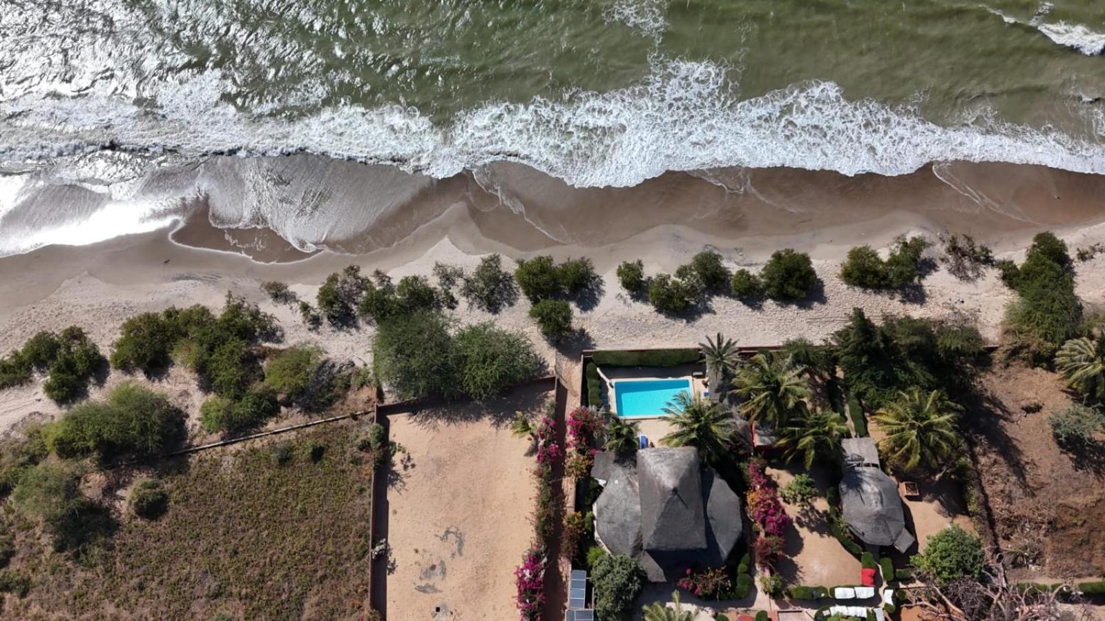 La Villa Sur La Plage Palmarin Bagian luar foto